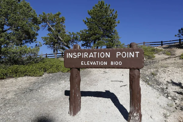 Punkt Inspiracji Bryce Canyon National Park Utah — Zdjęcie stockowe