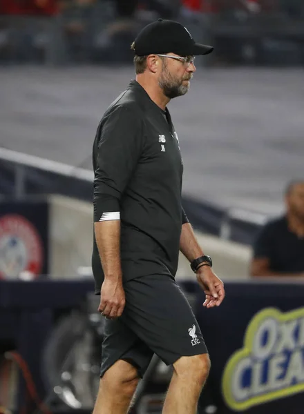 Nueva York Julio 2019 Jurgen Klopp Manager Del Liverpool Antes — Foto de Stock