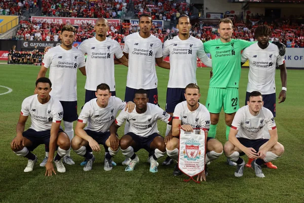 New York Juli 2019 Liverpool Line Tegen Sporting 2019 Western — Stockfoto