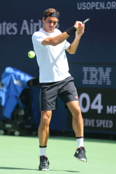 New York Srpna 2019 Time Šampión Grand Slamu Robert Federer — Stock fotografie