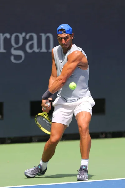 Nueva York Agosto 2019 Rafael Nadal Veces Campeón Del Grand — Foto de Stock