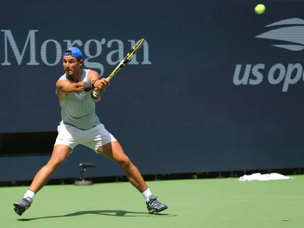 Nueva York Agosto 2019 Rafael Nadal Veces Campeón Del Grand —  Fotos de Stock