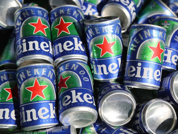 New York - 22 Ağustos 2019: Heineken International, Billie Jean King Ulusal Tenis Merkezi'nde düzenlenen 2019 Abd Açık'ta Heineken'in yeni alkolsüz birası Heineken 0.0'ı tanıttı.