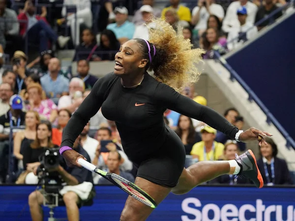 New York August 2019 Grand Slam Kampioen Serena Williams Actie — Stockfoto