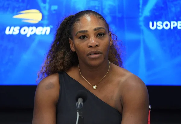 New York Août 2019 Championne Grand Chelem Serena Williams Des — Photo