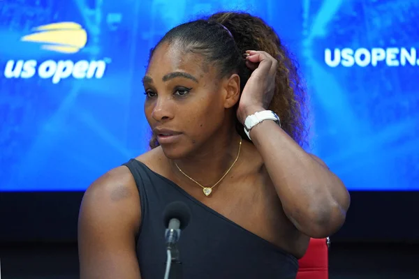 New York Srpna 2019 Vítěz Grand Slam Serena Williamsová Během — Stock fotografie