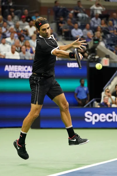 Nova Iorque Setembro 2019 Vezes Campeão Grand Slam Roger Federer — Fotografia de Stock