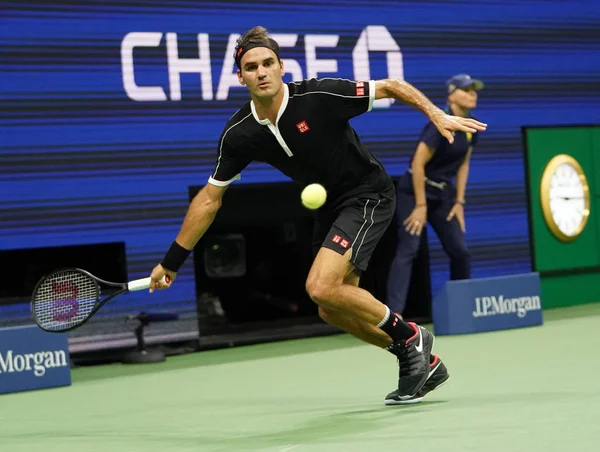 Nueva York Septiembre 2019 Veces Campeón Del Grand Slam Roger —  Fotos de Stock