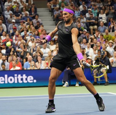 New York - 2 Eylül 2019: Billie Jean King Ulusal Tenis Merkezi'nde Marin Cilic ile oynanan 2019 ABD Açık 16.