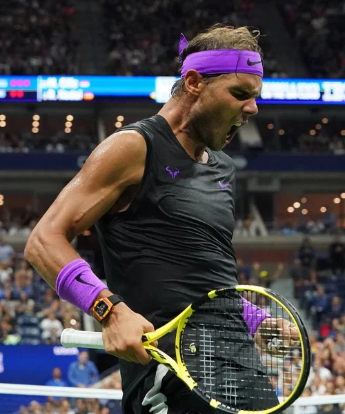 Nowy Jork Września 2019 Czas Grand Slam Mistrz Rafael Nadal — Zdjęcie stockowe