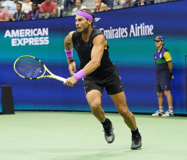 New York - 2 Eylül 2019: Billie Jean King Ulusal Tenis Merkezi'nde Marin Cilic ile oynanan 2019 ABD Açık 16.