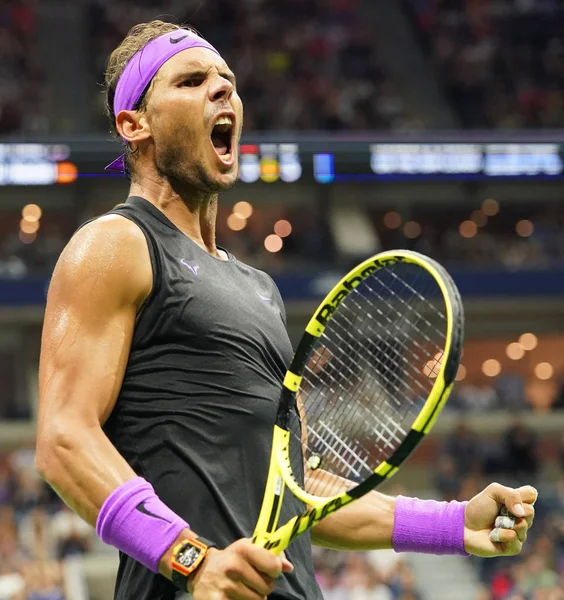 Nova Iorque Setembro 2019 Vezes Campeão Grand Slam Rafael Nadal — Fotografia de Stock