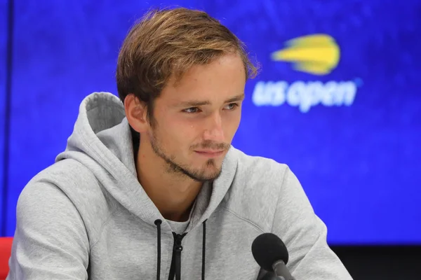 New York September 2019 Professionell Tennisspelare Daniil Medvedev Ryssland Presskonferens — Stockfoto