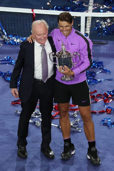Nueva York Septiembre 2019 Rafael Nadal Campeón Del Abierto Estados —  Fotos de Stock