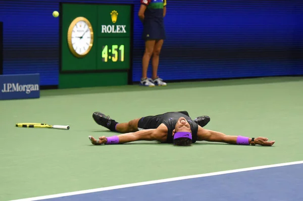 New York Septembre 2019 Rafael Nadal Champion Open 2019 Célèbre — Photo