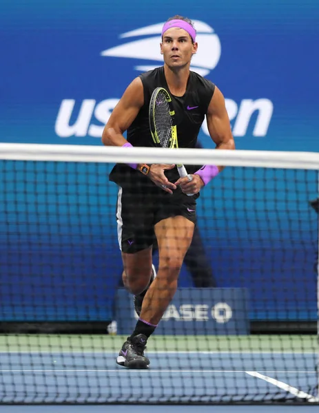 Nueva York Septiembre 2019 Rafael Nadal Campeón Del Abierto Estados — Foto de Stock