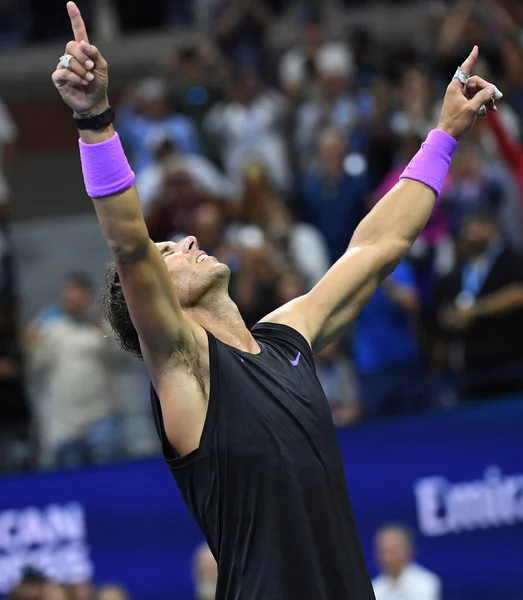 New York Septembre 2019 Rafael Nadal Champion Open 2019 Célèbre — Photo