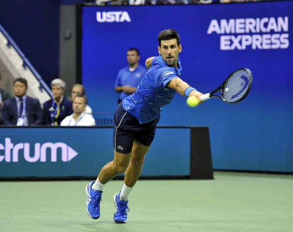 New York Settembre 2019 Campione Del Grande Slam Novak Djokovic — Foto Stock