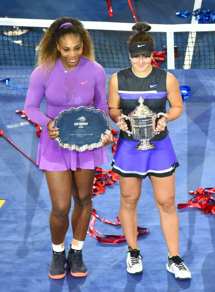 New York Eylül 2019 Finalist Serena Williams 2019 Abd Açık — Stok fotoğraf