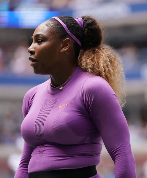 New York September 2019 Grand Slam Siegerin Serena Williams Aktion — Stockfoto