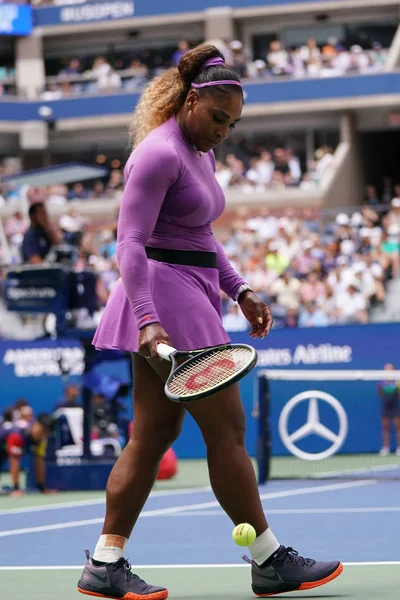 New York September 2019 Grand Slam Siegerin Serena Williams Aktion — Stockfoto