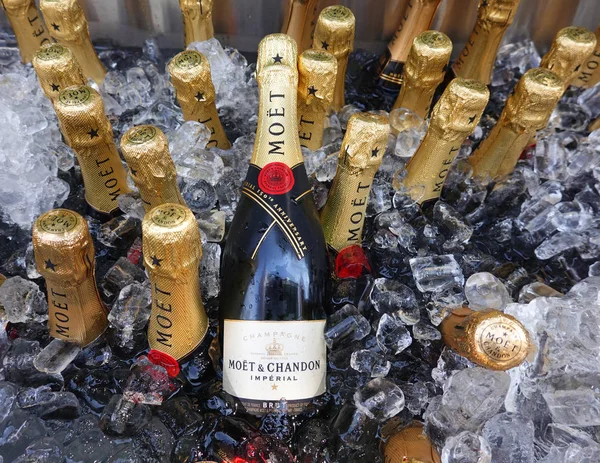 New York Srpna 2019 Moet Chandon Šampaňské Které Prezentované Národním — Stock fotografie