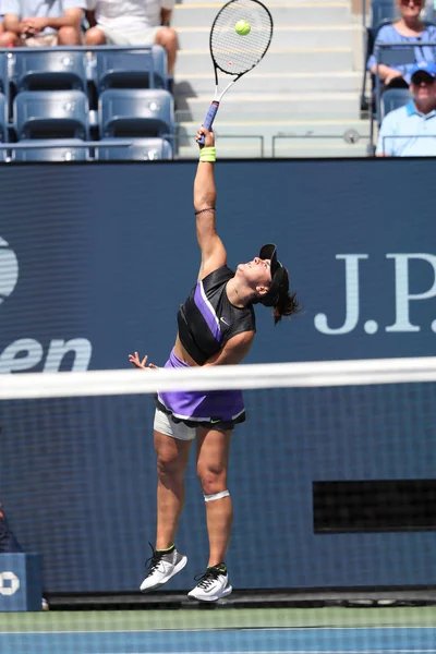 Nueva York Agosto 2019 Tenista Profesional Bianca Andreescu Canadá Acción —  Fotos de Stock