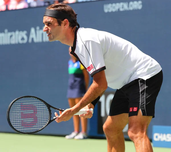 New York Σεπτεμβριου 2019 Φορές Πρωταθλητής Grand Slam Roger Federer — Φωτογραφία Αρχείου