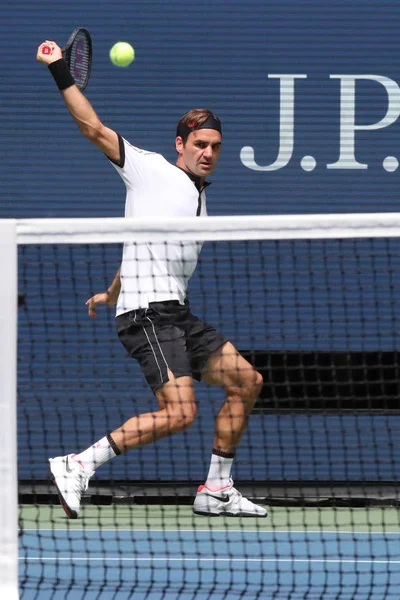 York Szeptember 2019 Szoros Grand Slam Bajnok Roger Federer Svájci — Stock Fotó