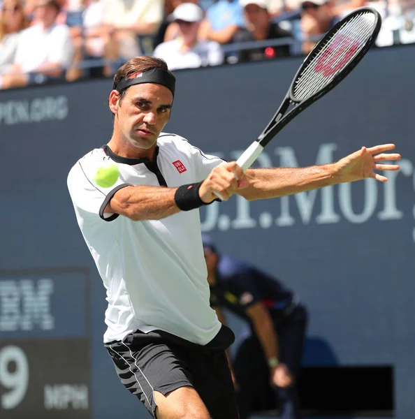 New York September 2019 Tiden Grand Slam Mästare Roger Federer — Stockfoto