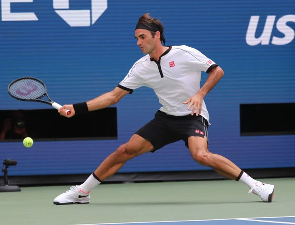New York Eylül 2019 Grand Slam Şampiyonu Roger Federer Abd — Stok fotoğraf