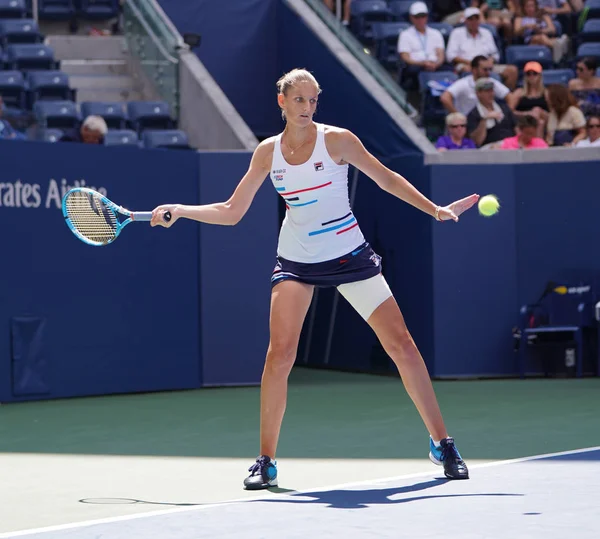 New York August 2019 Professionelle Tennisspielerin Karolina Pliskova Der Tschechischen — Stockfoto