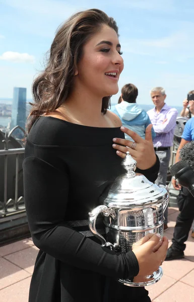 Нью Йорк Сентября 2019 Открытая Чемпионка Сша Бьянка Андрееску Канады — стоковое фото