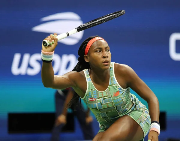 Nueva York Agosto 2019 Coco Gauff Jugadora Profesional Tenis Años — Foto de Stock