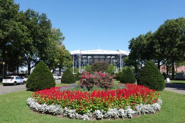 New York - 3 Eylül 2019: Billie Jean King Ulusal Tenis Merkezi'nde Arthur Ashe Stadyumu 2019 Abd Açık maçı sırasında New York'ta