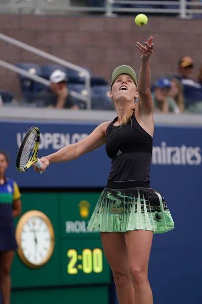 Nueva York Agosto 2019 Campeona Del Grand Slam Caroline Wozniacki —  Fotos de Stock