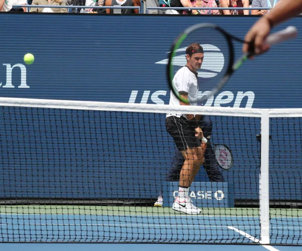 Nueva York Septiembre 2019 Veces Campeón Del Grand Slam Roger —  Fotos de Stock