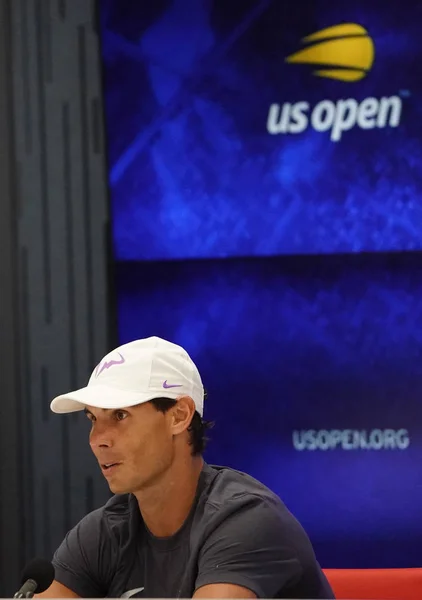 Nueva York Septiembre 2019 Campeón Del Grand Slam Rafael Nadal —  Fotos de Stock