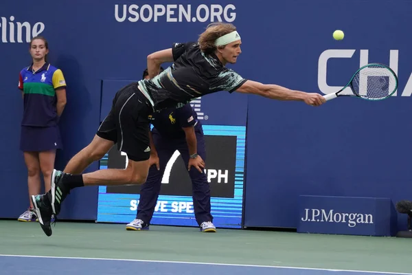 New York Srpna 2019 Profesionální Tenista Alexander Zverev Německa Akci — Stock fotografie