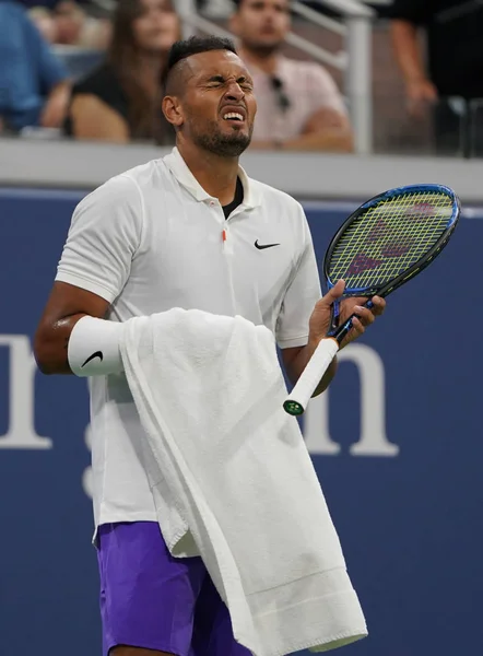 Nova Iorque Agosto 2019 Jogador Profissional Tênis Nick Kyrgios Austrália — Fotografia de Stock