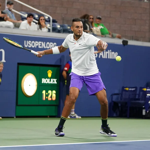 New York Srpna 2019 Profesionální Tenista Nick Kyrgios Austrálie Akci — Stock fotografie