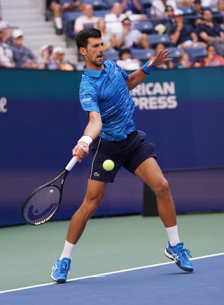 New York Agosto 2019 Campione Del Grande Slam Novak Djokovic — Foto Stock