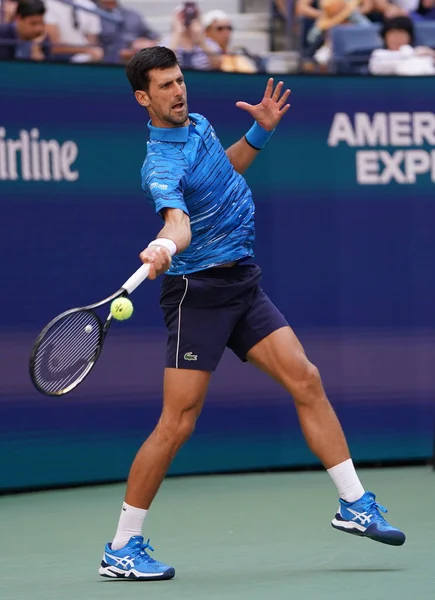 New York Agosto 2019 Campione Del Grande Slam Novak Djokovic — Foto Stock