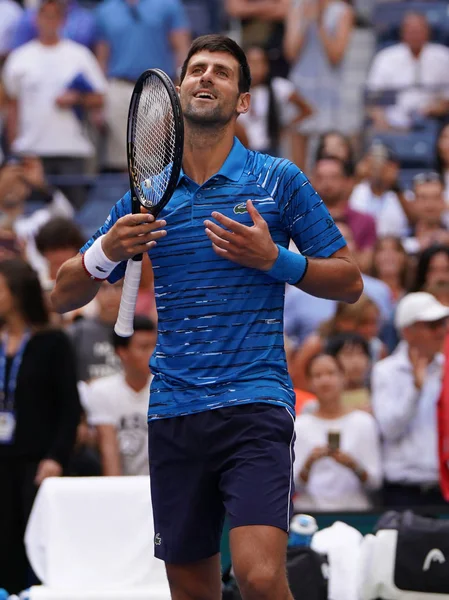 Nueva York Agosto 2019 Novak Djokovic Campeón Del Grand Slam — Foto de Stock