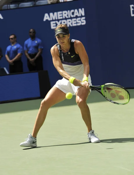 New York Září 2019 Profesionální Tenistka Belinda Bencic Švýcarska Akci — Stock fotografie