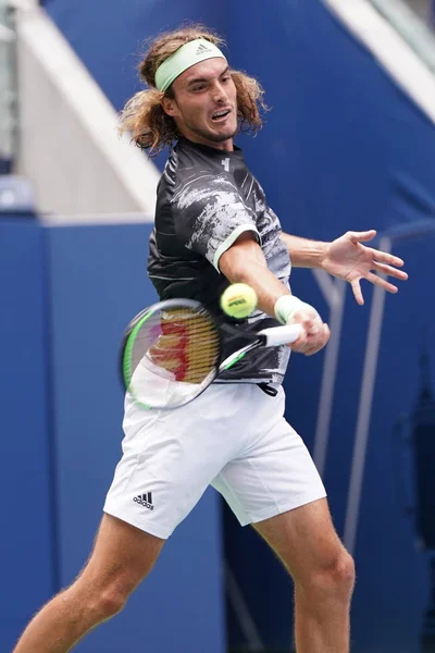 Nueva York Agosto 2019 Tenista Profesional Stefanos Tsitsipas Grecia Acción — Foto de Stock