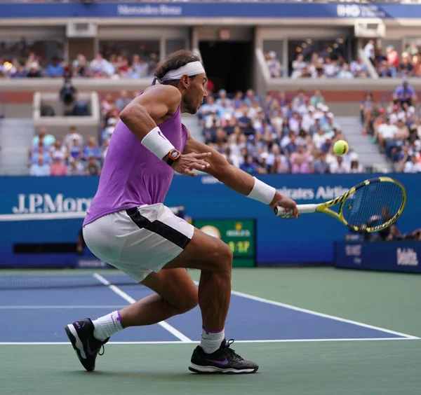 Nova Iorque Agosto 2019 Campeão Grand Slam Vezes Rafael Nadal — Fotografia de Stock