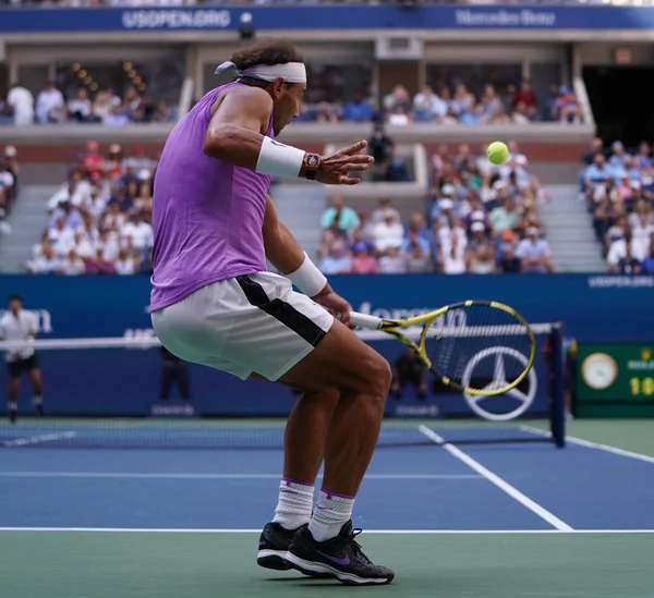 Nova Iorque Agosto 2019 Campeão Grand Slam Vezes Rafael Nadal — Fotografia de Stock