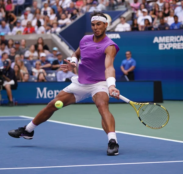 Nowy Jork Sierpnia 2019 Krotny Mistrz Wielkiego Szlema Rafael Nadal — Zdjęcie stockowe