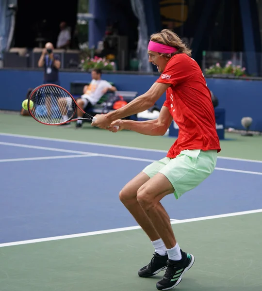 New York Augustus 2019 Professionele Tennisser Alexander Zverev Uit Duitsland — Stockfoto